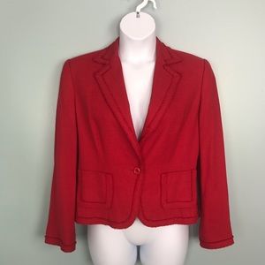 Nygard Red Silk Blend Blazer